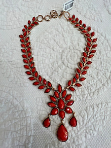 Amrita Singh Orange/Red Necklace..NWT