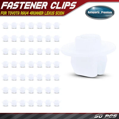 50x 8mm Nylon Headlight Mounting Nut for Toyota 4Runner Avalon Echo Lexus Scion - Image 1 of 4