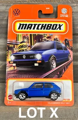 MATCHBOX VOLKSWAGEN GOLF MK1 MK Blue VW xploraf LOT X - Изображение 1 из 2