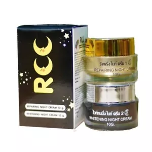 RCC Night Cream Repairing 10g & Whitening Night Cream Reduce Dark Spot 10g [Set] - Picture 1 of 34