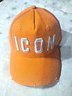 Dsquared 2 ICON Orange Adjustable Hat / Luxury / Brand New / Italy / One Size