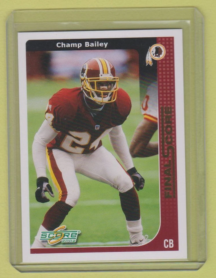 2002 Score Final Score Champ Bailey Redskins 14/100 - Image 1 of 1