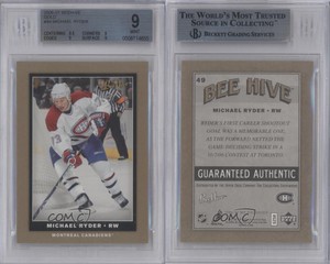 2006-07 Upper Deck Bee Hive Gold Michael Ryder #49 BGS 9 MINT