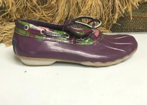 Sperry Top Sider Women's Purple Waterproof Rubber Duck Shoes  sz 8   9045204 - Picture 1 of 10