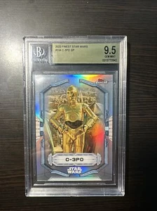 Star Wars Topps Finest 2022 Extended Base Short Print Refractor C-3PO BGS 9.5 GM - Picture 1 of 5