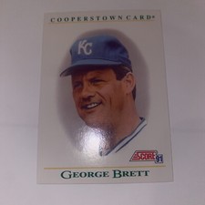 George Brett 1991 Score Cooperstown Card #B5 Kansas City Royals MLB Baseball N15