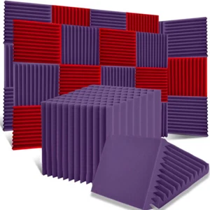 Acoustic Foam Panels Sound Proof Noise Cancel Wedge Panel for Home Office Studio - Picture 1 of 20