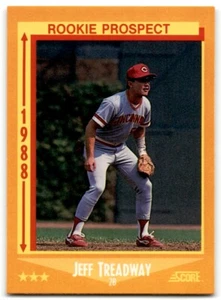 1988 Score Jeff Treadway Cincinnati Reds #646 - Picture 1 of 2