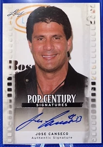 2011 FOGLIA POP SECOLO FIRME AUTO JOSE CANSECO AUTOGRAFO - Foto 1 di 2