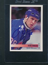 1994/95 Topps #7 Iain Fraser Nordiques Signed Auto *D6818