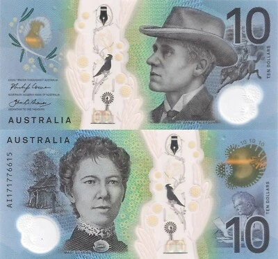 Australia 10 Dollars (2017) - Horseback Rider/Ox Cart, p-63a, B231a UNC - Image 1 of 3