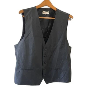 Chaleco Traje Para Hombre Pronto Uomo Sin Mangas 5 Botones Talla L Gris Negocios Boda Nuevo Sin Etiquetas - Imagen 1 de 7