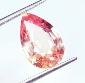 Piedra preciosa suelta de 8,32 quilates natural transparente morganita certificada pera morganita - Imagen 1 de 10
