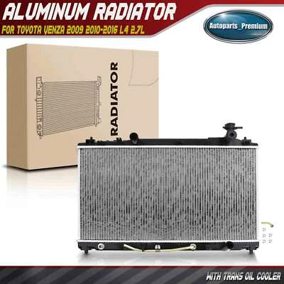 Radiator w/ Oil Cooler for Toyota Venza 2009 2010-2016 L4 2.7L Automatic Trans. - Image 1 of 4