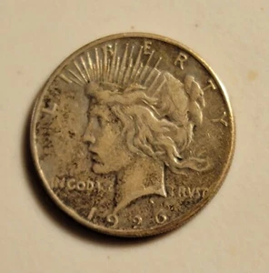 1926 LIBERTY HEAD PEACE SILIVER DOLLAR - Picture 1 of 2