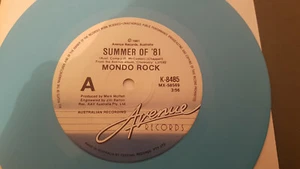 SUMMER OF '81 by MONDO ROCK OZ NEW WAVE AVENUE 1981 RARE BLUE WAX LTD ED - Picture 1 of 3