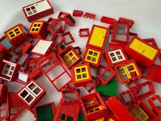 LEGO Windows Doors - Choose Your Color - Transparent Panels Prison Door Frames - Image 1 of 1