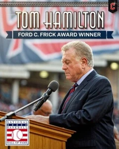 TOM HAMILTON Cleveland Guardians Indians 8 x 10 Photo Hall of Fame Announcer - Picture 1 of 1