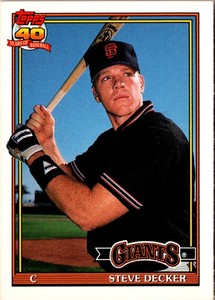 1991 Topps Traded Steve Decker #29T San Francisco Giants