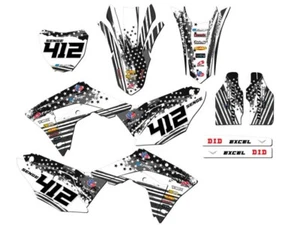CRF 450 RX 2017-2018 MERICA gris Senge kit de gráficos compatible con Honda - Imagen 1 de 10