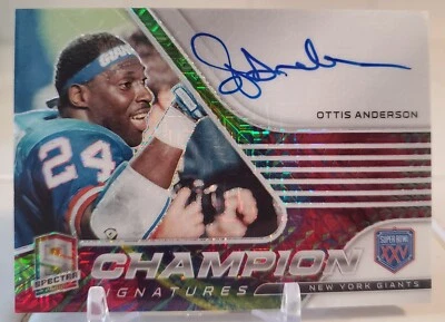 2021 Panini Spectra OTTIS ANDERSON Auto Autograph Card #/25 NEW YORK GIANTS XXV - Image 1 of 2