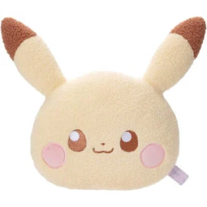 Cojín facial de felpa de peluche Pokémon de Japón - Pikachu / Pokepeace - Imagen 1 de 1