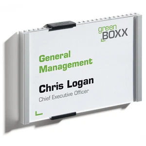 Targa in Alluminio per Porte e Pareti Info Sign 14,9 x 10,6 cm Durable - Foto 1 di 1