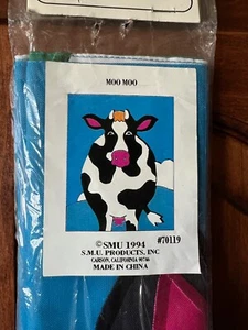 GARTENFAHNE Vintage Moo Moo Kuh Deko Hof Haus groß NEU - Bild 1 von 6