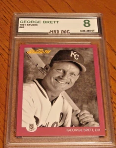 GEORGE BRETT****1991 STUDIO-----Set BREAK---#62---MINT 8****ROYALS****Mad Dog - Picture 1 of 2