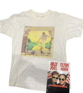 Elton John T Shirt Yellow Brick Road And Concert Program - Picture 1 of 5
