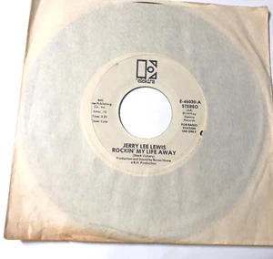 Jerry Lee Lewis 7" Record 45 Wl Promo Rockin My Life Away / I Wish I Was Eightee - Picture 1 of 5
