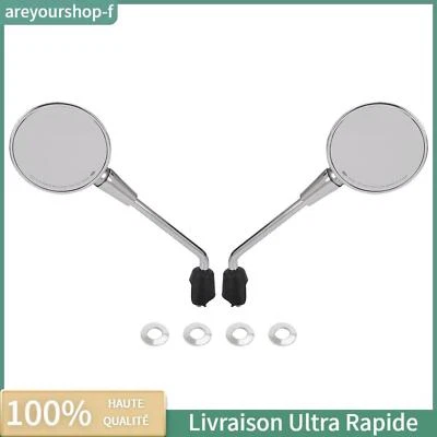 Rétroviseur paire mirroirs chrome pour Vespa Primavera 50/125/150 Elettrica FR - Photo 1/4