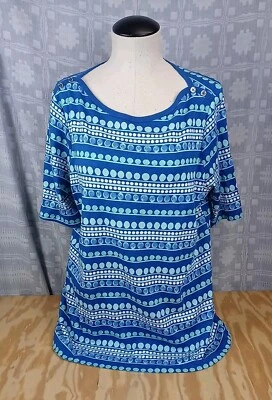 Kim Rogers моды верхний женский размер XL рубашка с коротким рукавом хлопковая блузка - Изображение 1 из 4