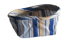 Longaberger Cabana Blue Stripe Liner For TEA Basket # 27006295 100% Cotton
