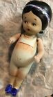 Antique/Vintage Bisque 4 3/8” Indian Doll/Painted Clothing and Accessories 