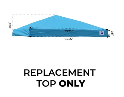 IMPACT CANOPY Pop up Canopy Tent Replacement TOP ONLY 10x10 / 8x8 Fits Slant Leg Frame Blue