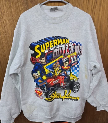 Sudadera De Colección Steve Kinser #11 Chase Authentics Superman Quakerstate Talla L Foto 1 de 4