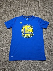 Youth Boys M Nike T Shirt Dri Fit Steph Curry Golden State Warriors 30 Tee Blue - Picture 1 of 9