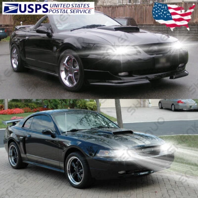 Para Ford Mustang 1999 2000 2001 2002 2003 2004 2X Bombilla Faro LED Alto/Bajo GB Foto 1 de 4