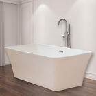 Woodbridge 67'' Freestanding Bathtub  B-0004 with overflow & drain brush nickel 