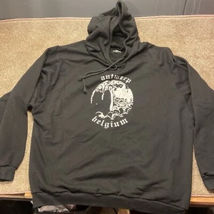 Antwerp Belgium Black Hoodie Oversized Snowboarding Street Hip Hop - Picture 1 of 17