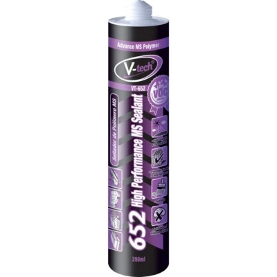 V-tech MS Polymer High Performance Sealant White Industrial Automotive Marine