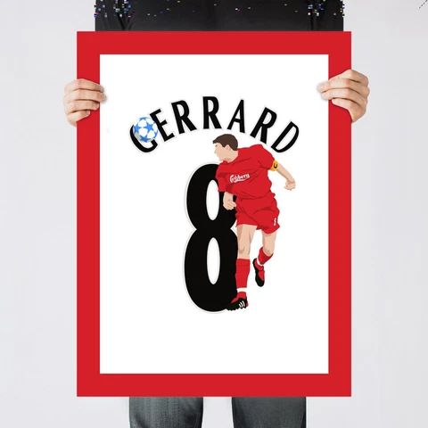 Steven Gerrard Goal, 2005 UCL Final Liverpool Print/Poster/Wall-Art [Part 1/3] Cover