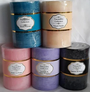 Tranquillity 48 Hour Scented 10cm Pillar Candles - Bild 1 von 15