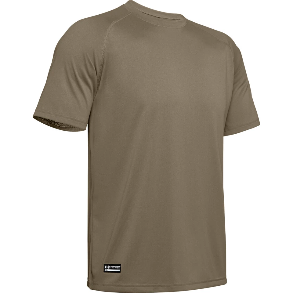 Under Armour 1005684 Men's Tan Tactical Tech Short Sleeve Shirt - Size X-large