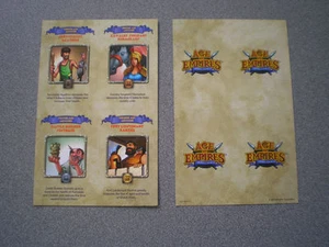Age of Empires Online: The Greeks Sheet of 4 Cards - Picture 1 of 3