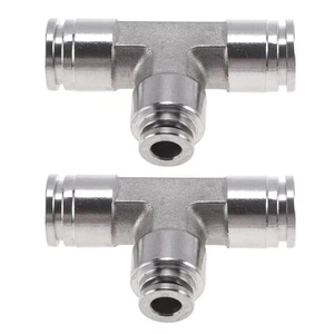 Conectores Aire T Reductor 38x14x38 Acero Inox 304 2pcs Plata para Vehículos - Imagen 1 de 7