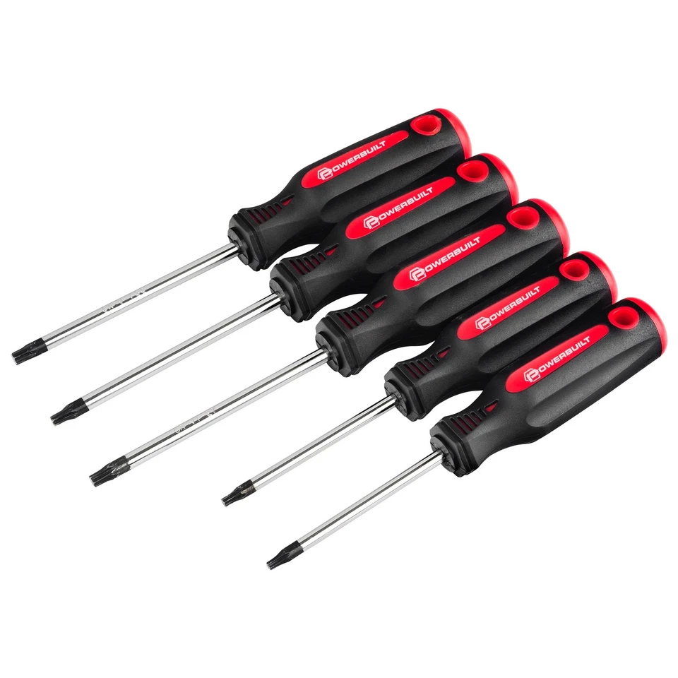 Powerbuilt 5 Piece Star Driver Set with Double Injection Handles - 646184 - Image 1 of 1