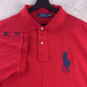 Polo Ralph Lauren Big Pony Polo Para Hombres Talla 2XLT Rojo Manga Corta Informal Top - Imagen 1 de 7