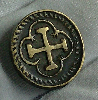 Scale counterweight for 1 escudo gold coin spanish colonial weight Spain 1600s - Image 1 of 4